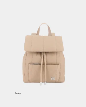 Ollie Puffer New Nylon Backpack (Brown)