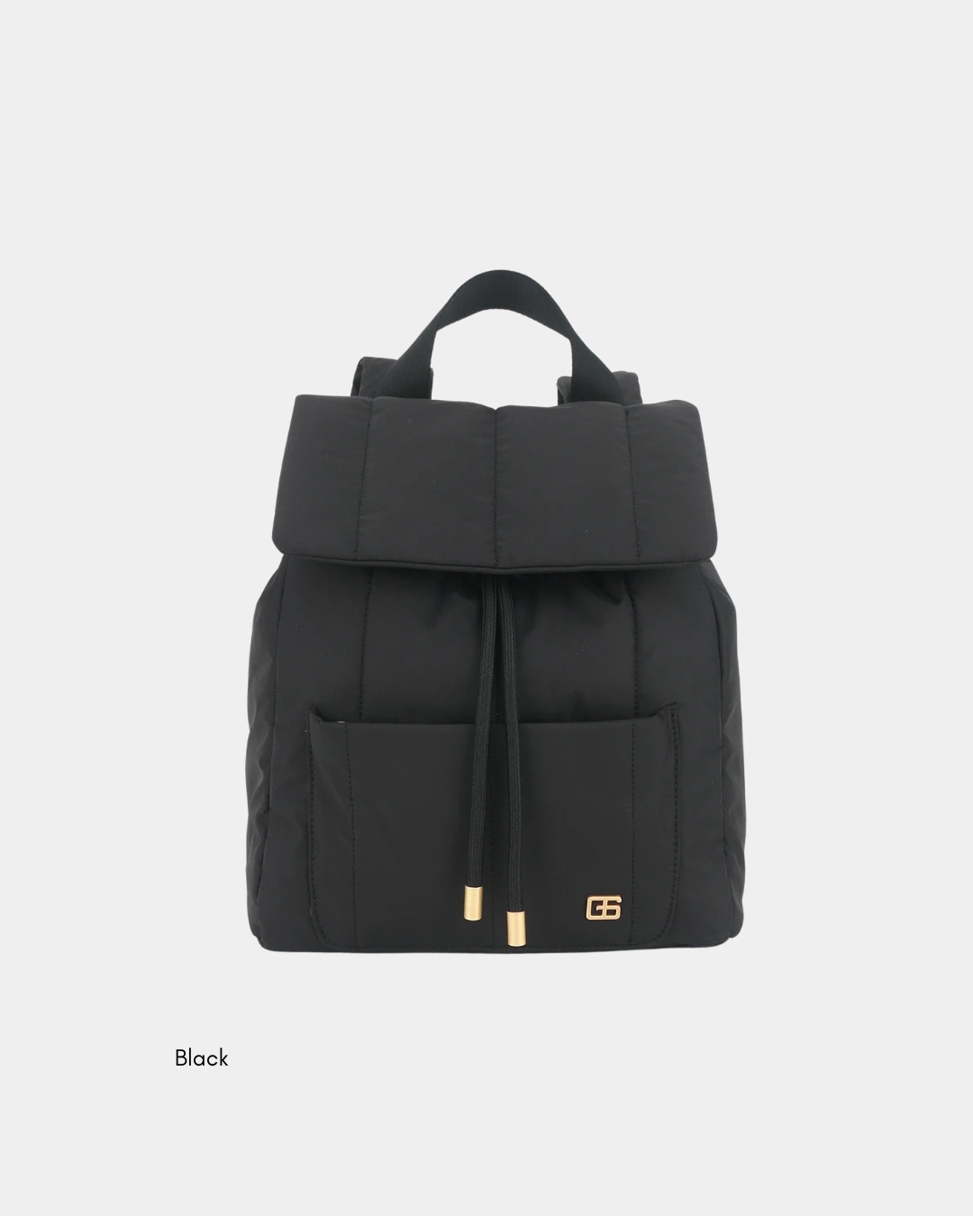 Leonda Puffer New Nylon Backpack A4 Sized (Black)
