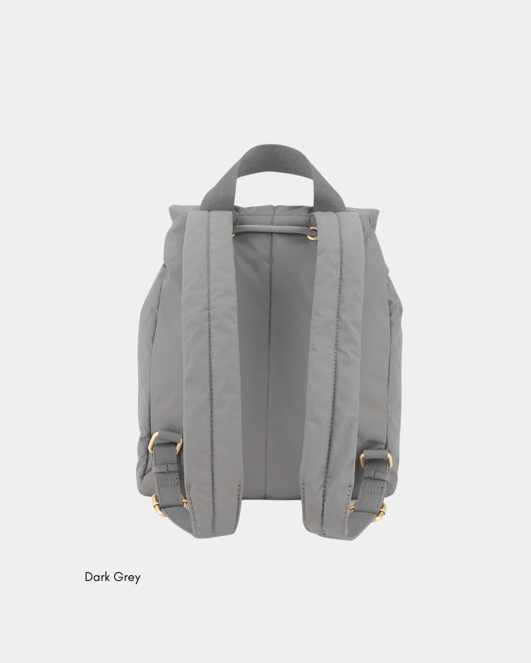 Leonda Puffer New Nylon Backpack A4 Sized (Dark Grey) - Image 3