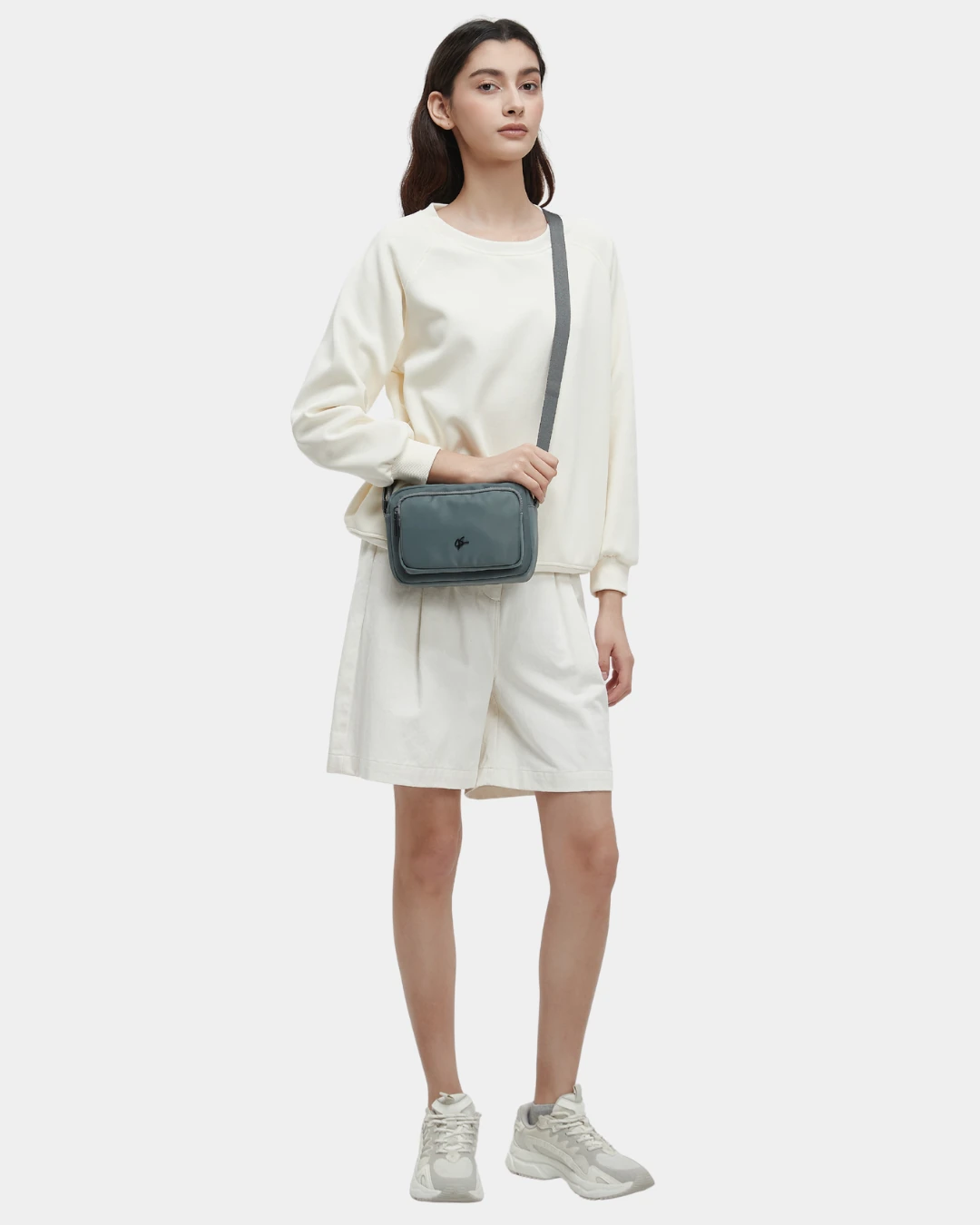 Lior Nylon Sling Bag (Grey) - Image 2