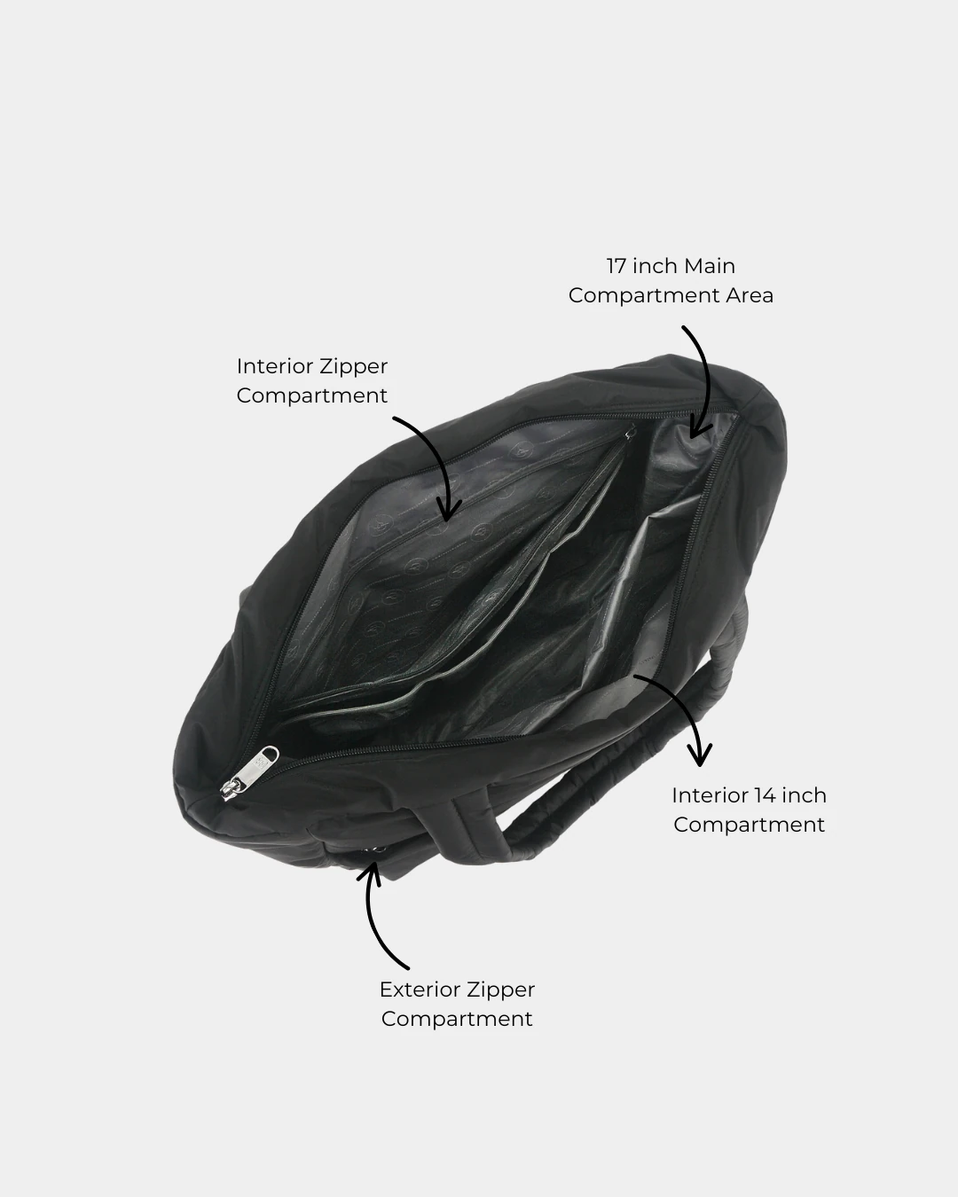 Dallas V3 Puffer Tote (Brown) - Image 4