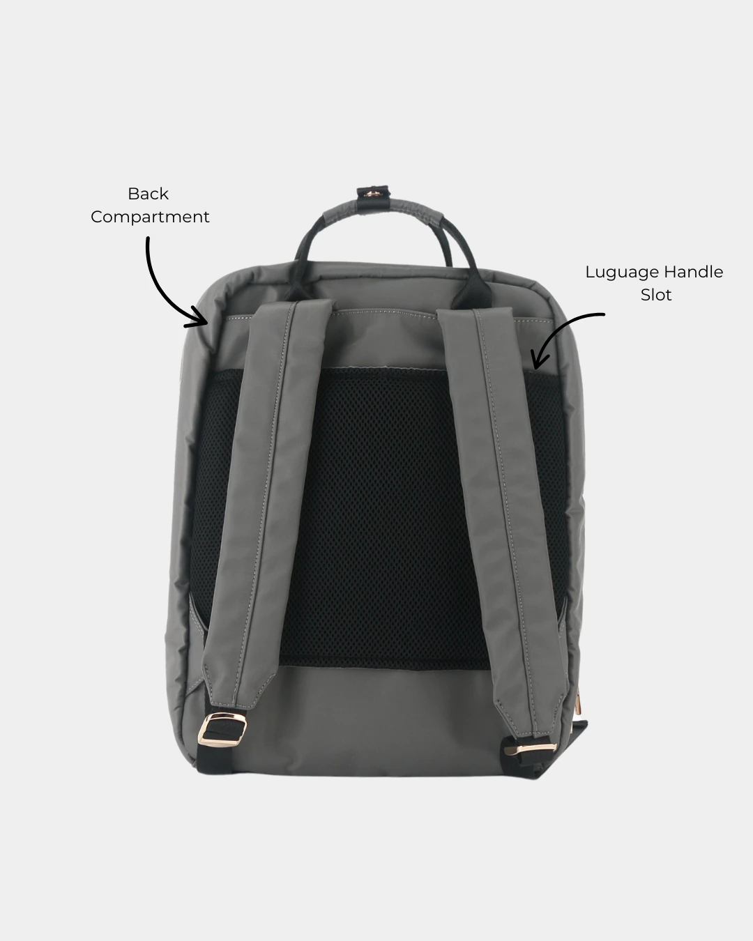 Emery Nylon Backpack (Brown) - Image 6