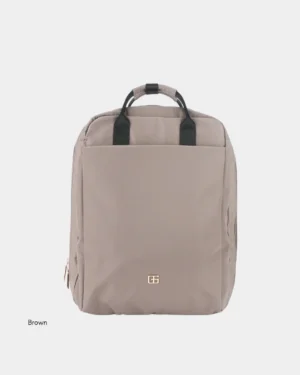 Emery Nylon Backpack (Brown)