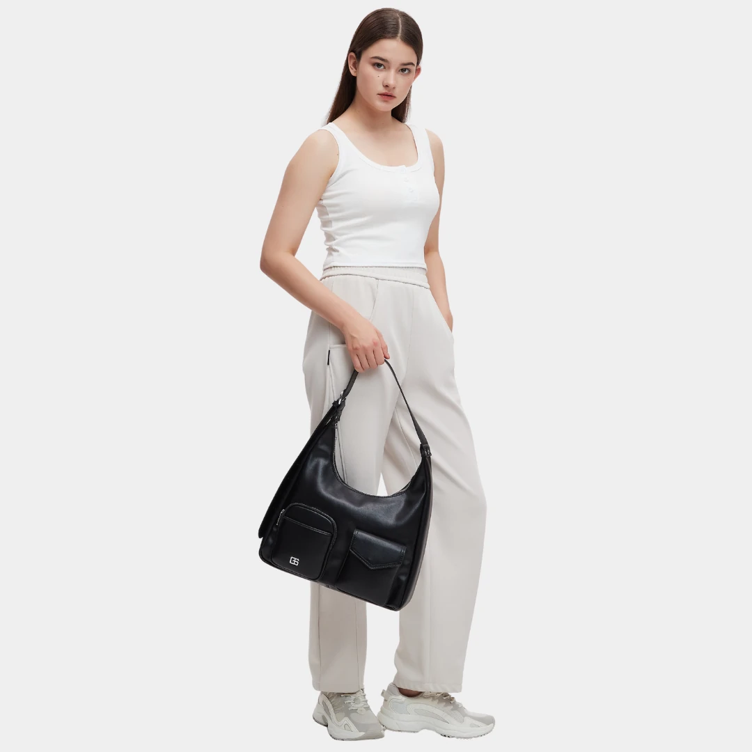Koda Hobo Bag (Black) - Image 6