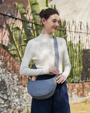 Talissa Puffer Sling Bag (Dolphin Grey)