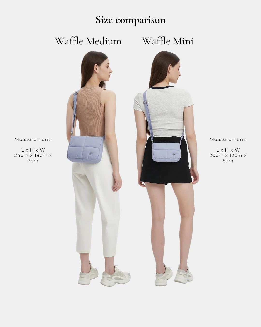 Waffle Mini Puffer Sling Bag (Azure) - Image 5