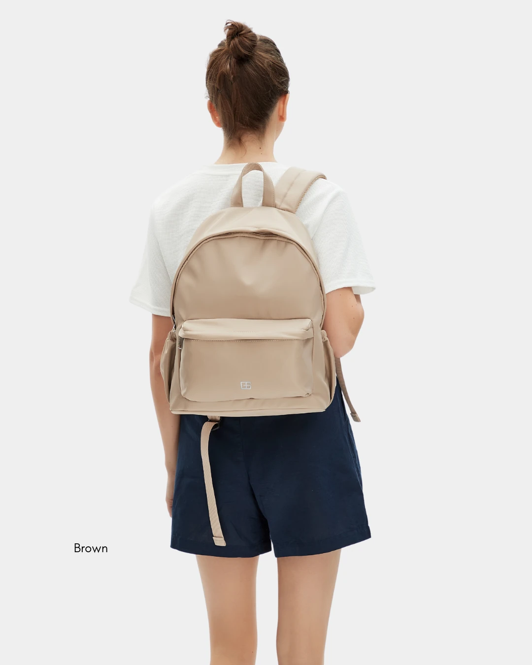 Kaylie Nylon Backpack (Pink) - Image 9