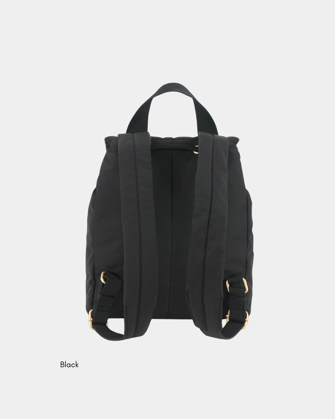 Leonda Puffer New Nylon Backpack A4 Sized (Black) - Image 3