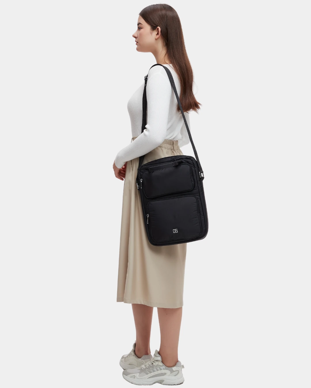 Logan Puffer Laptop Bag (Black) - Image 6