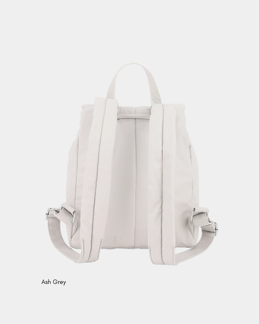 Ollie Puffer New Nylon Backpack (Ash Grey) - Image 2