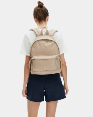 Kaylie Nylon Backpack (Brown)
