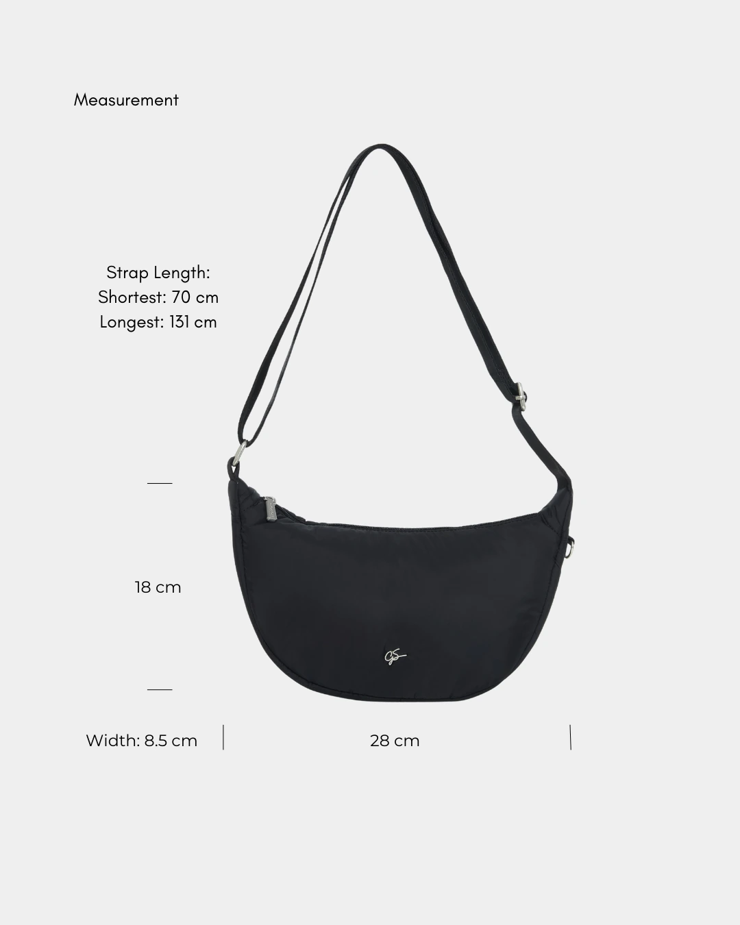 Talissa Puffer Sling Bag (Black) - Image 3