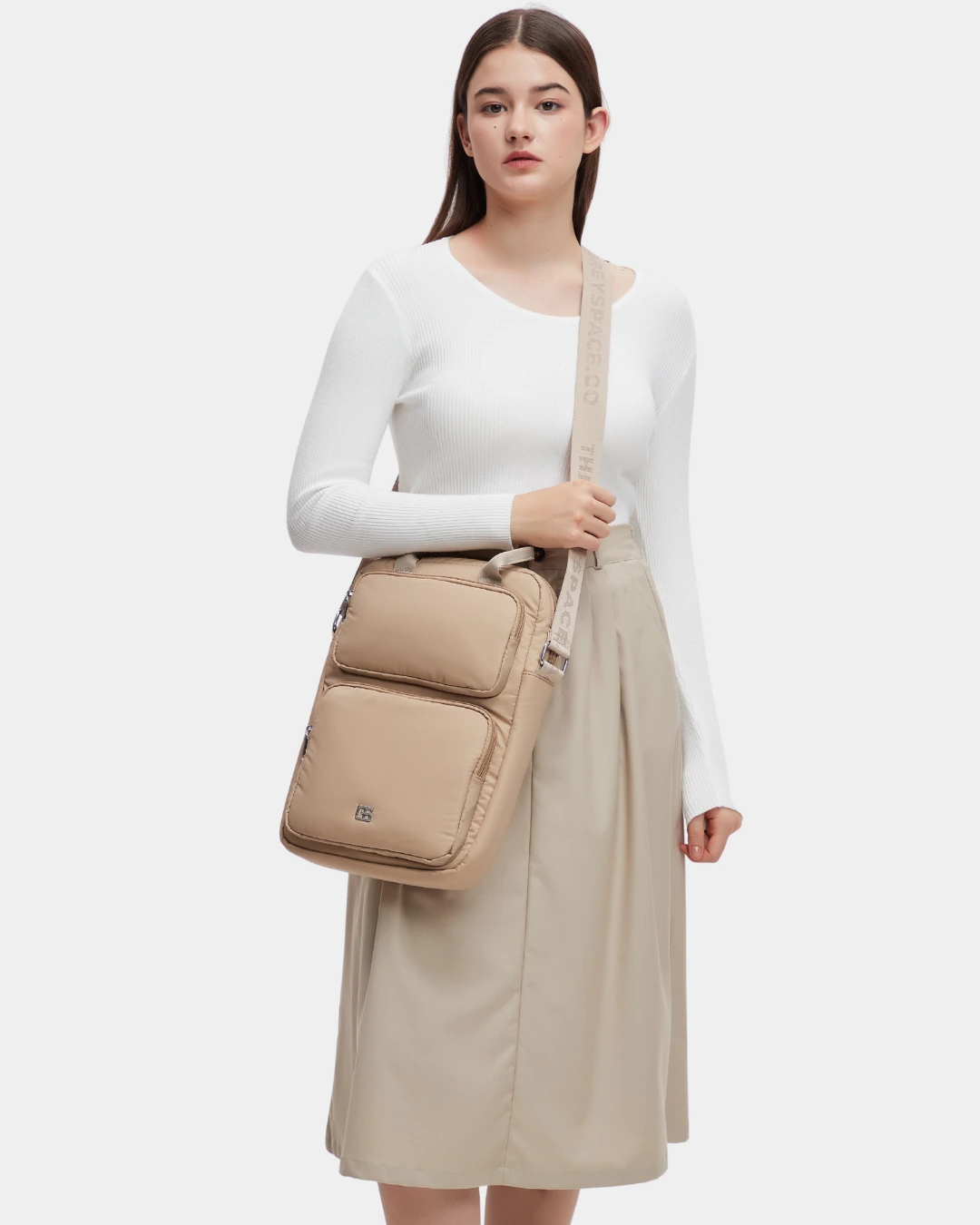 Logan Puffer Laptop Bag (Brown) - Image 5