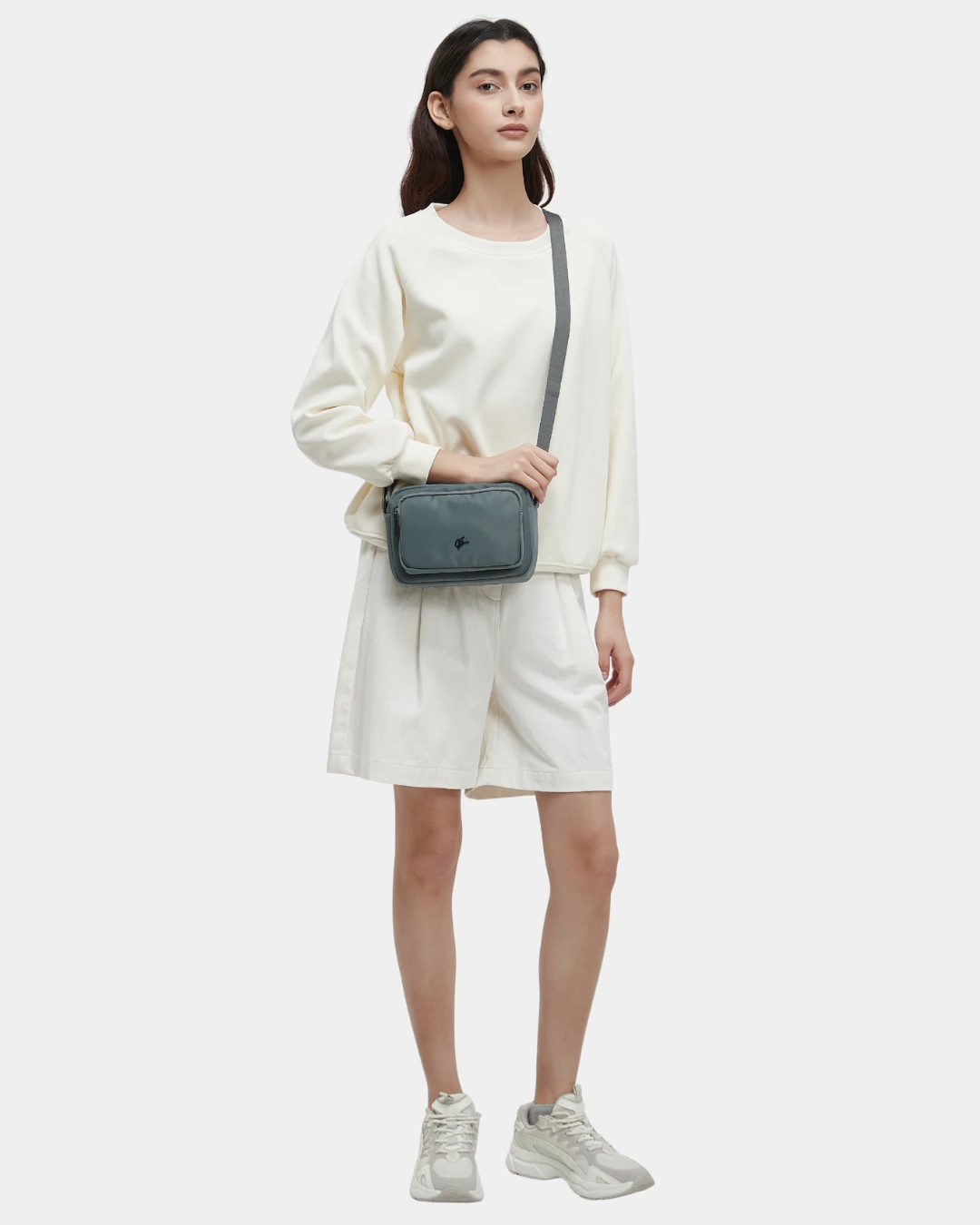 Lior Nylon Sling Bag (Grey) - Image 2