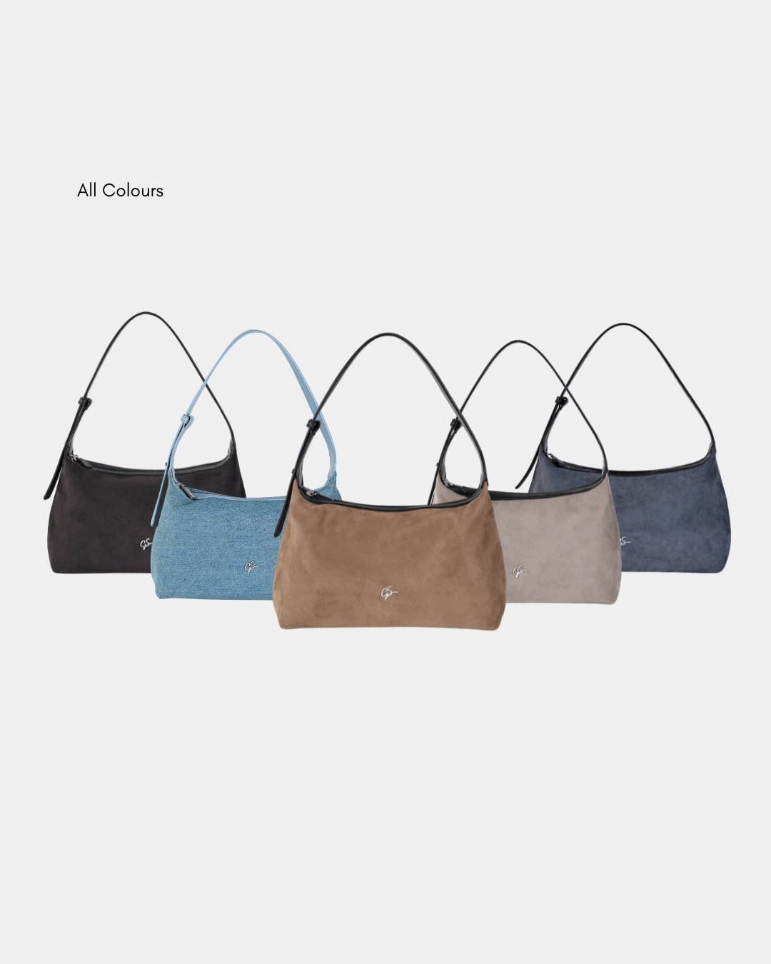 Capri Suede Shoulder Carry (Black) - Image 8
