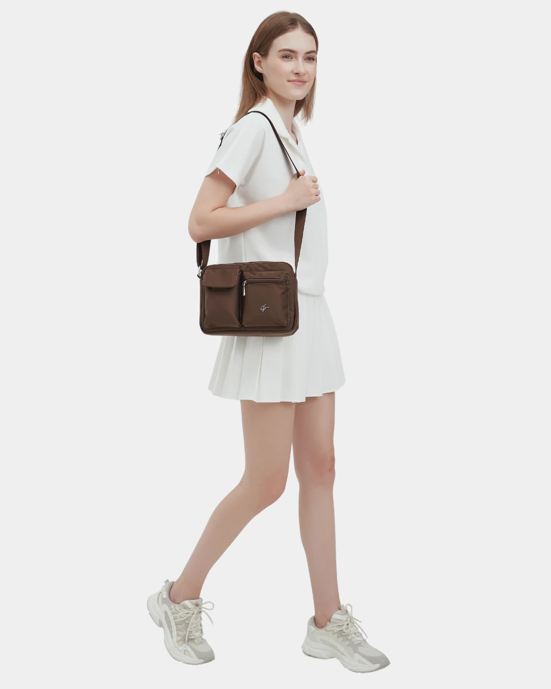 Zeon Nylon Sling Bag (Cocoa) - Image 7