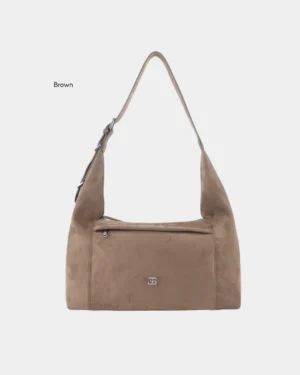 Elowen Suede Hobo Bag (Mocha)