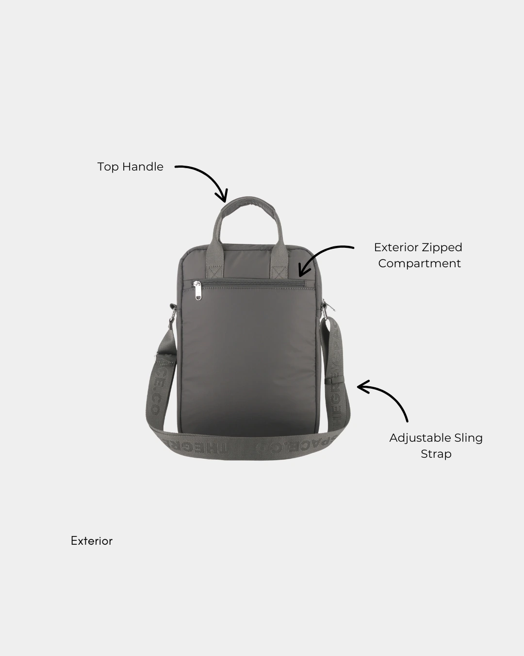 Logan Puffer Laptop Bag (Ash Blue) - Image 8
