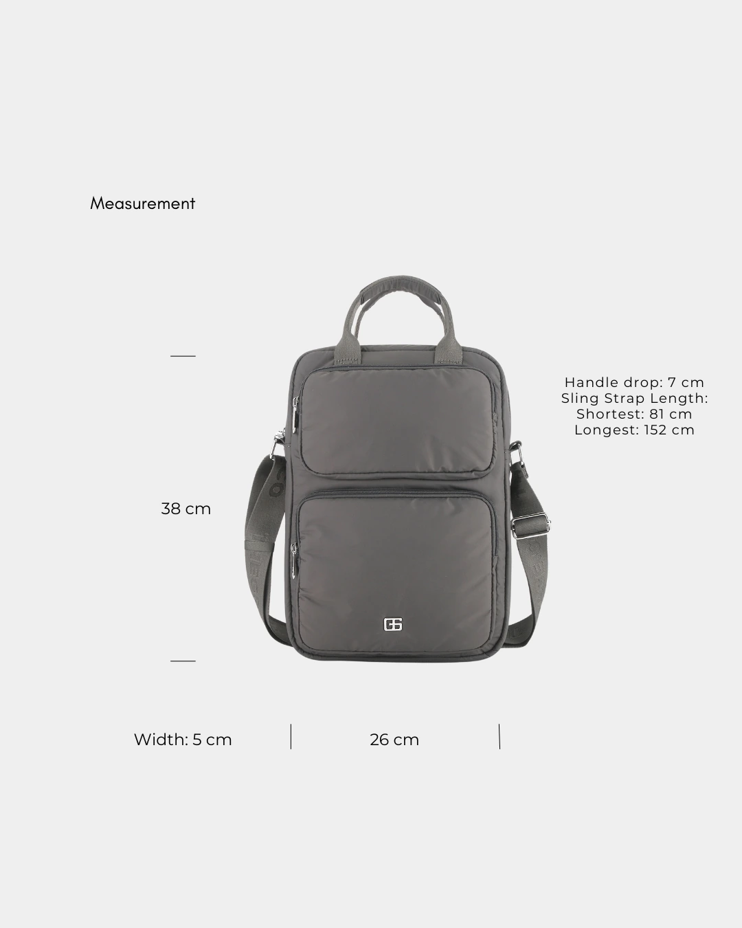 Logan Puffer Laptop Bag (Ash Blue) - Image 7