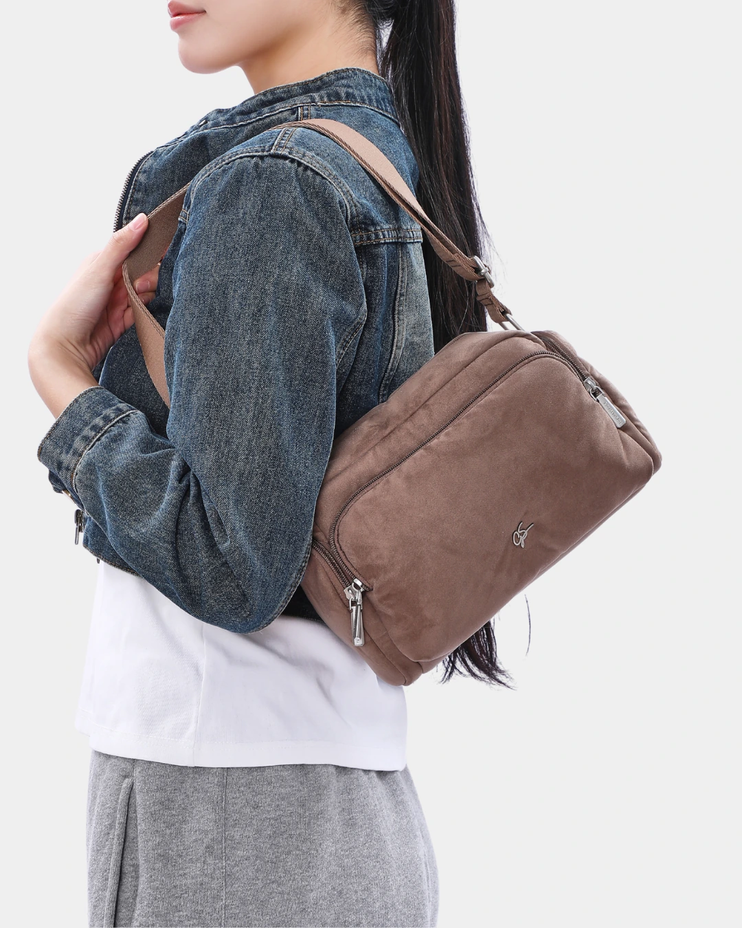 Elda Suede Sling Carry (Mocha) - Image 5