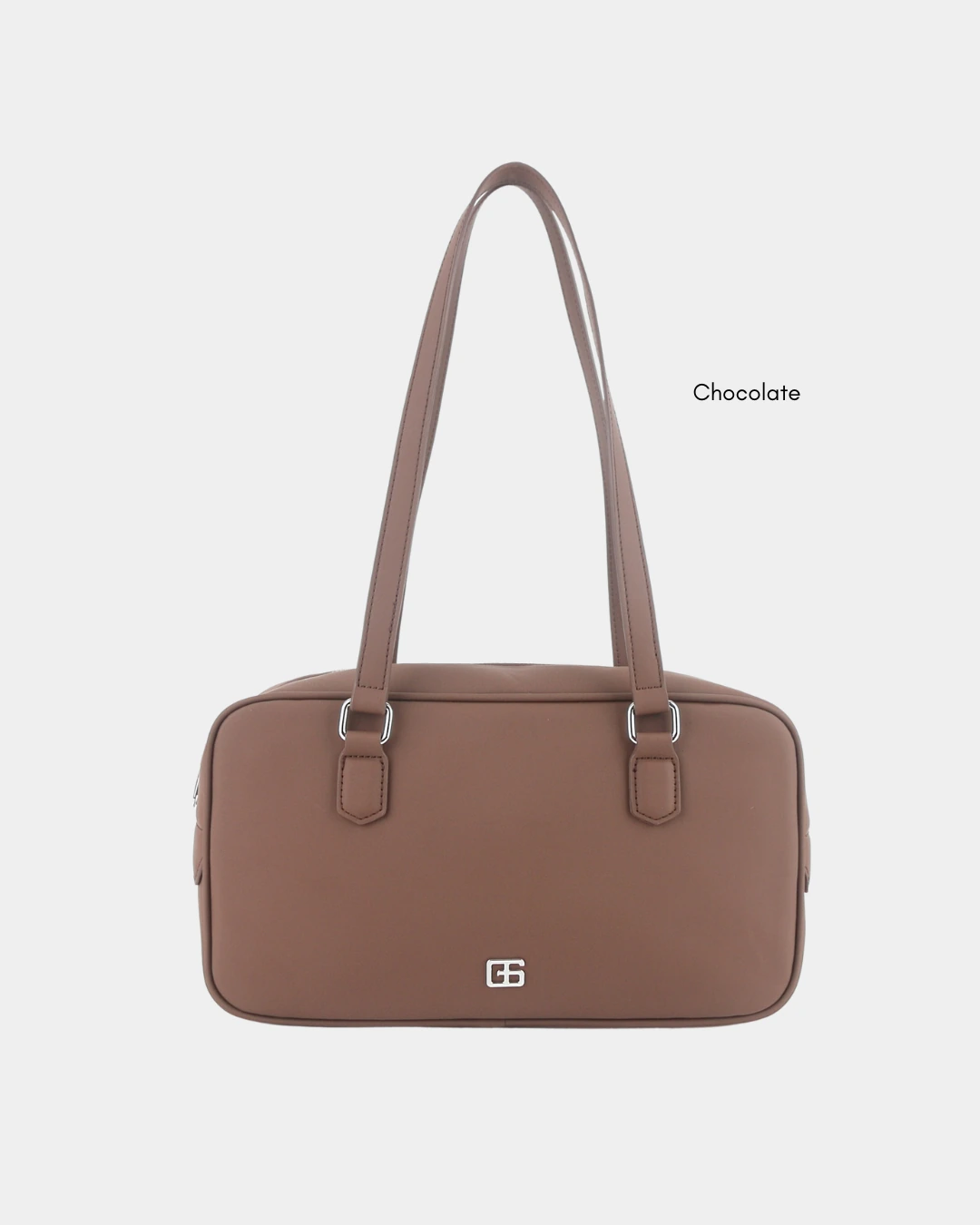 Martine 32 Baguette Shoulder Bag (Cadet Grey) - Image 8