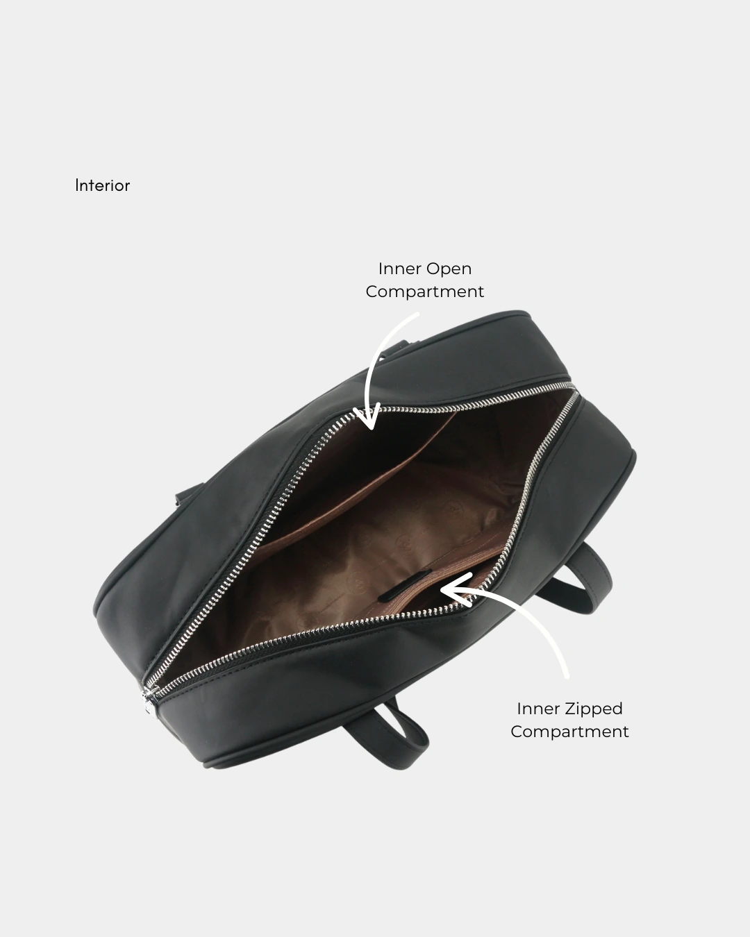 Martine 32 Baguette Shoulder Bag (Cadet Grey) - Image 3