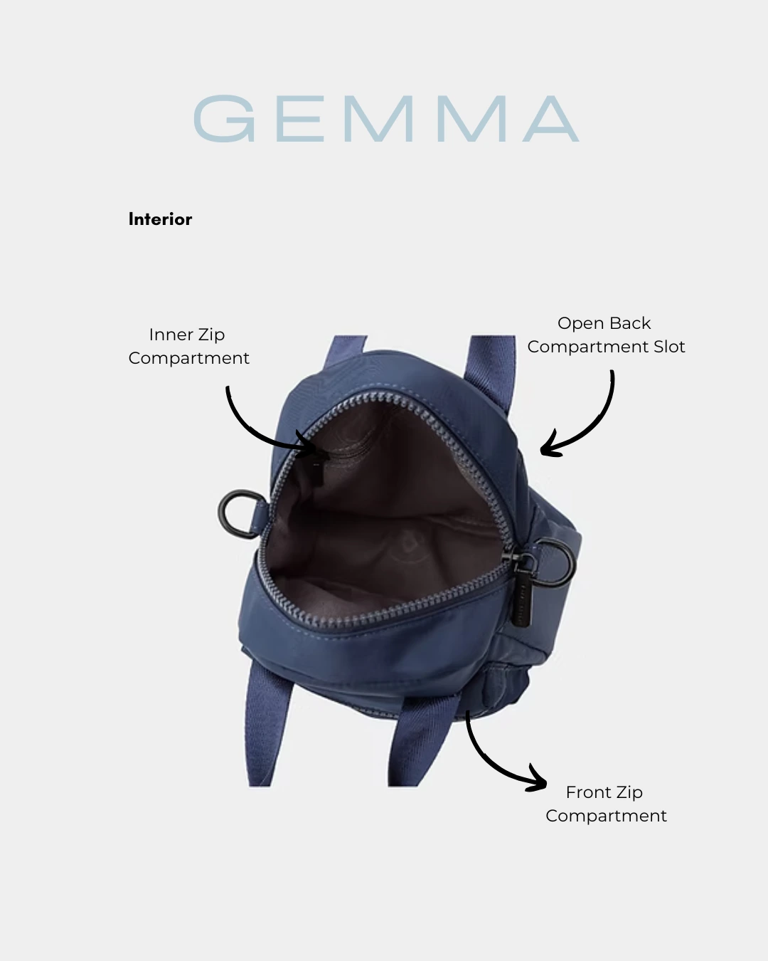 Gemma Sling Bag (Denim) - Image 3