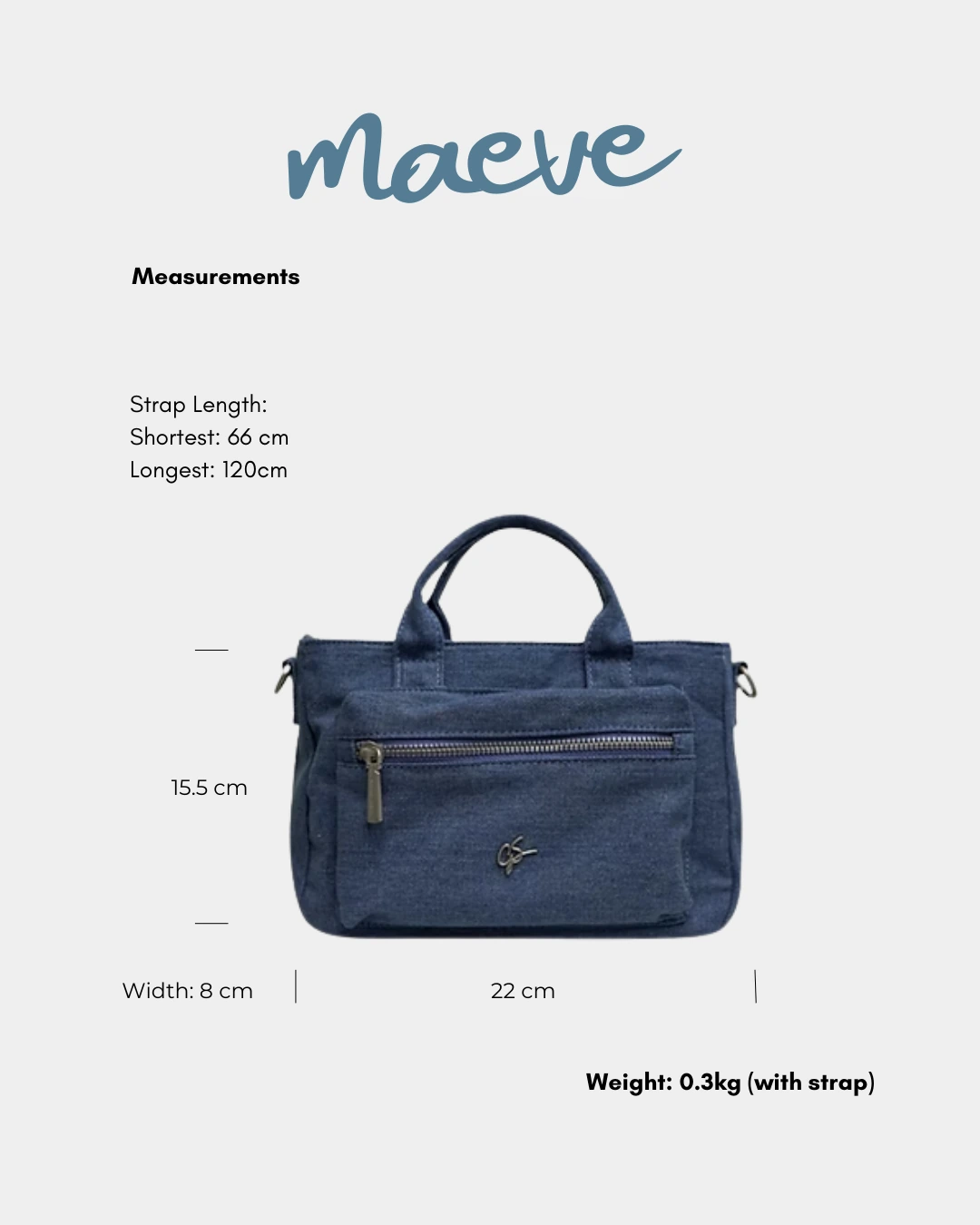 Gemma Sling Bag (Denim) - Image 8