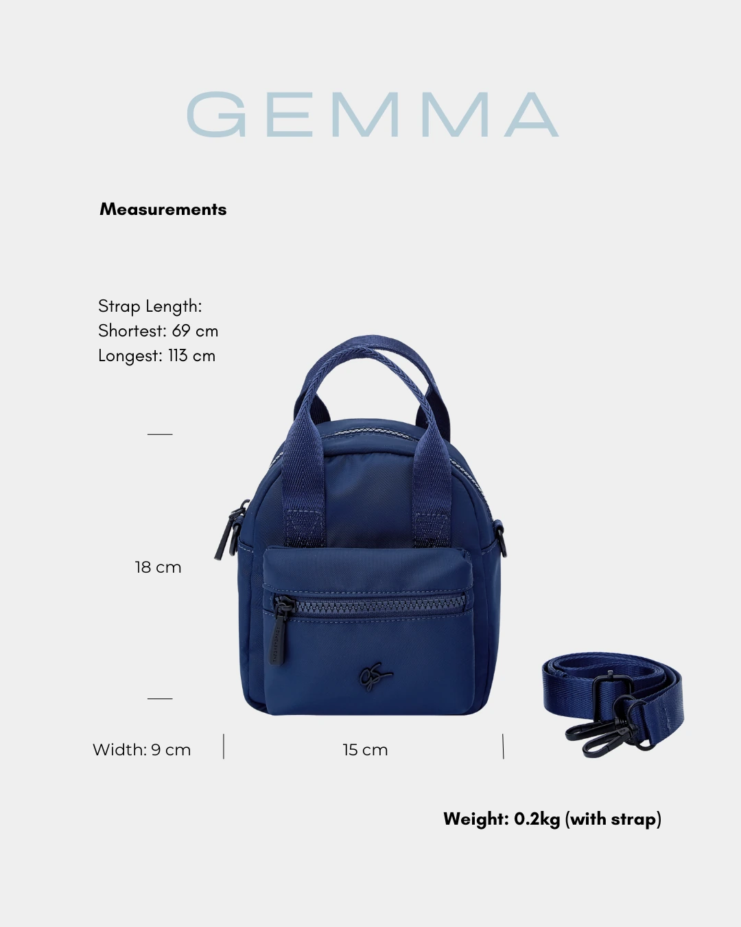 Gemma Sling Bag (Denim) - Image 2